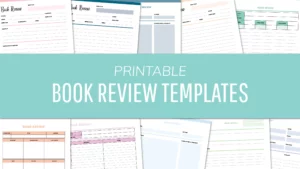 Printable Book Review Templates