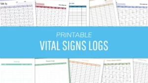 Printable Vital Signs Logs - FREE PDF Downloads