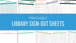 Printable Library Sign Out Sheets - FREE PDF Downloads