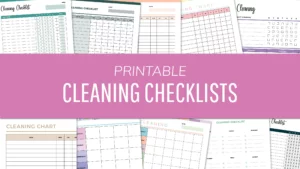 Printable Cleaning Checklists - Declutter Planners