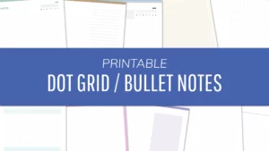 Free Printable Bullet Notes Templates