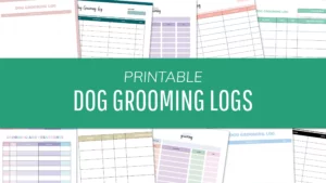 Free Dog Grooming Log Printables PDF