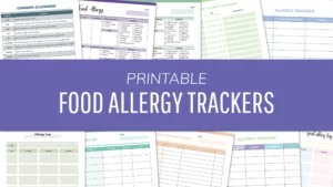Free printable food allergy trackers pdf