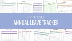 Free Printable Annual Leave Tracker PDF