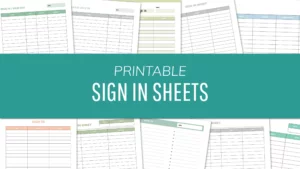 Free Printable Sign In Sheets PDF