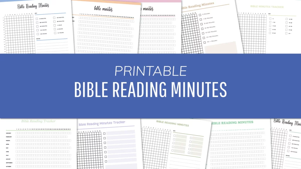 Free Printable Bible Reading Trackers - Bible Reading Minutes