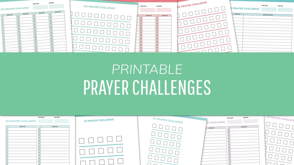 Printable Prayer Challenge PDFs