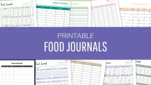 Free Printable Food Journal Templates