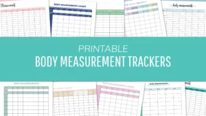 Free Printable Body Measurement Trackers PDF - Quick Download PDFs
