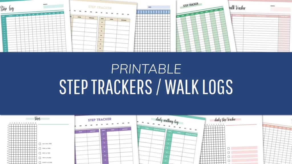 Free Printable Step Tracker PDFs