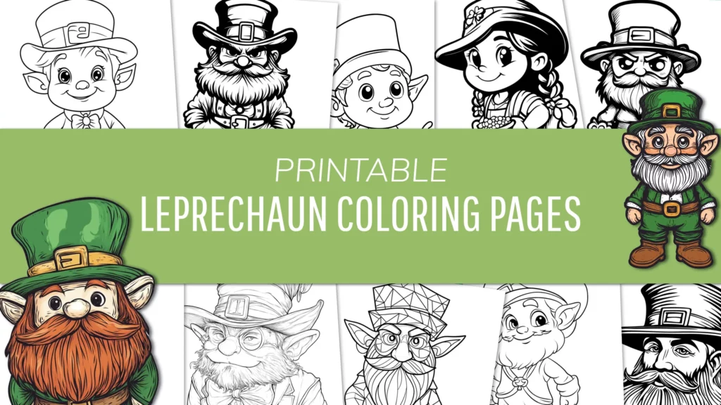 Leprechaun Coloring Page Free
