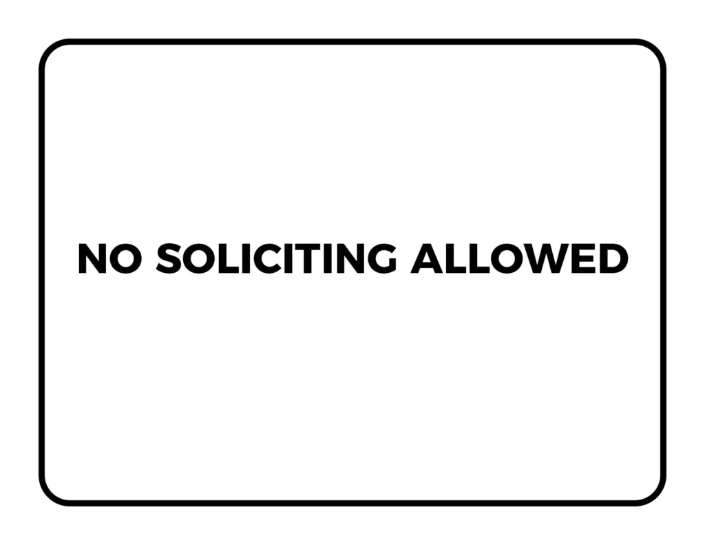 Printable No Soliciting Signs - No Soliciting Sign Printable PrintBlame Version 3 1024x791.webp