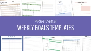 Free Weekly Goal Planners