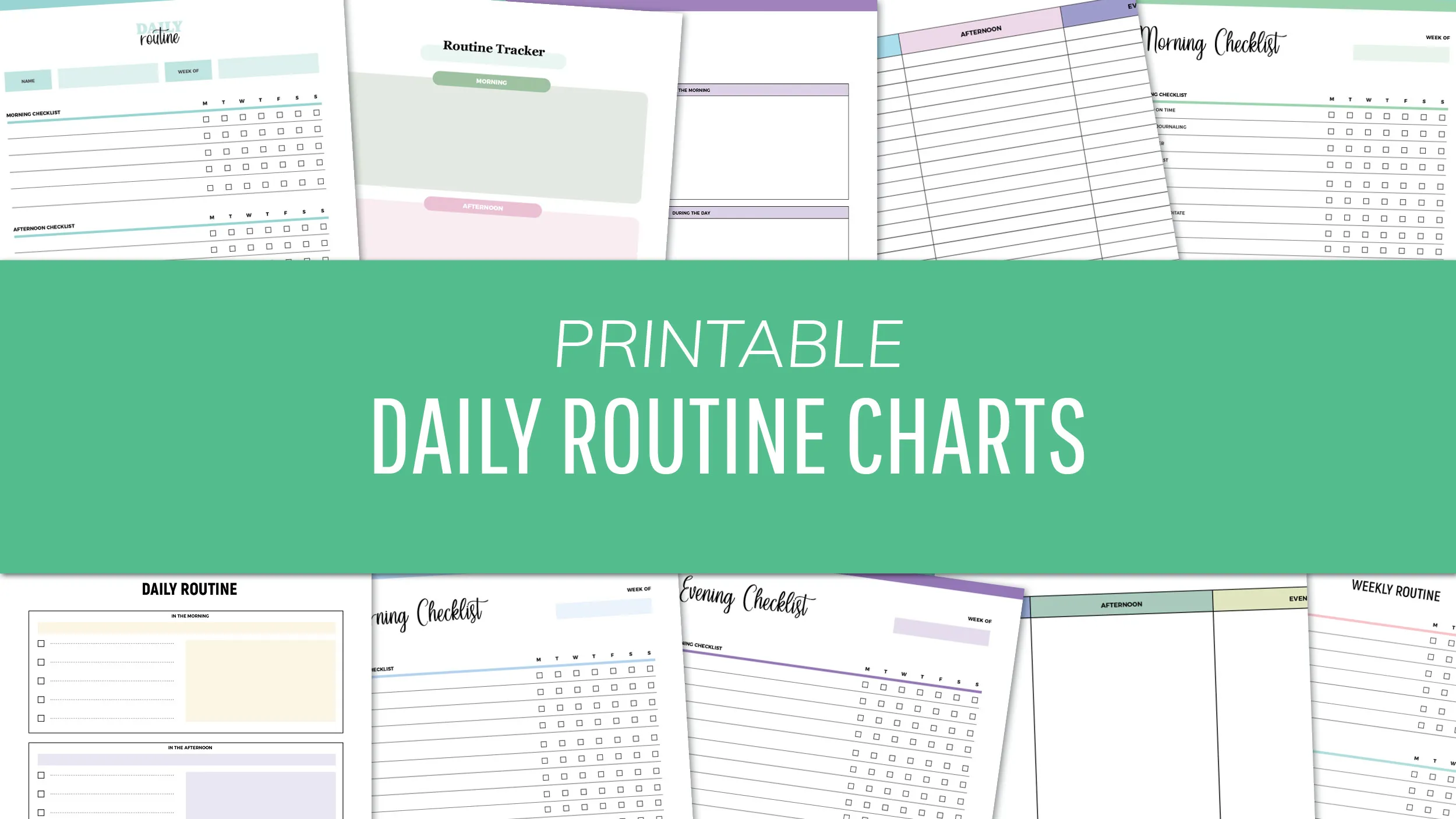 Free Printable Daily Routine Charts