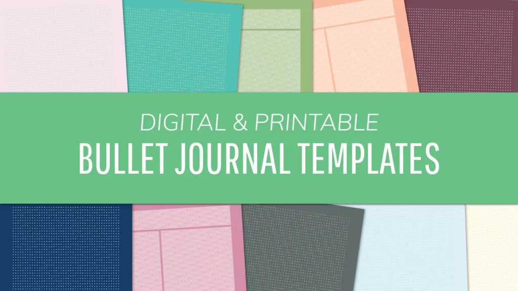 Digital Bullet Journal Paper Templates