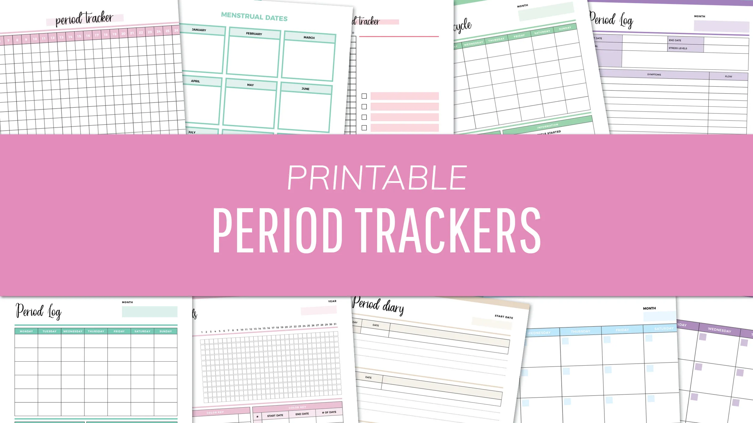 Free Period Tracker Printables PDF