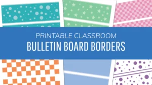 Printable Bulletin Board Borders