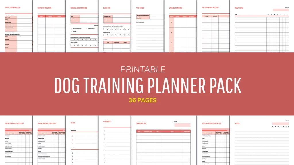 Dog Training Planner