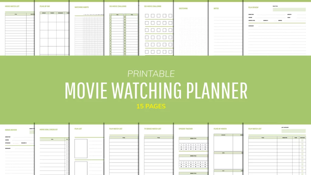 Movie Watching Planner