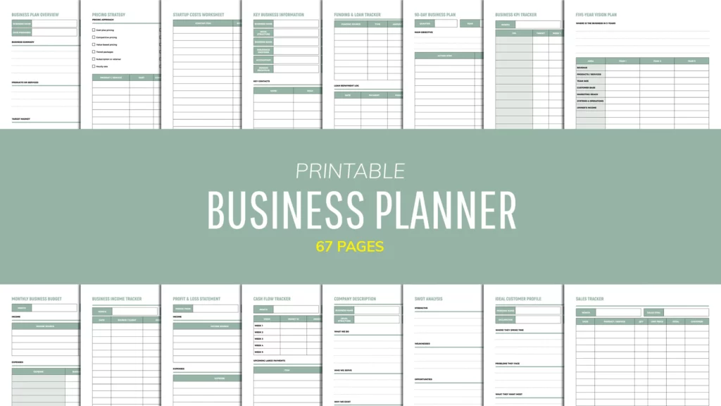 Business Planner Template