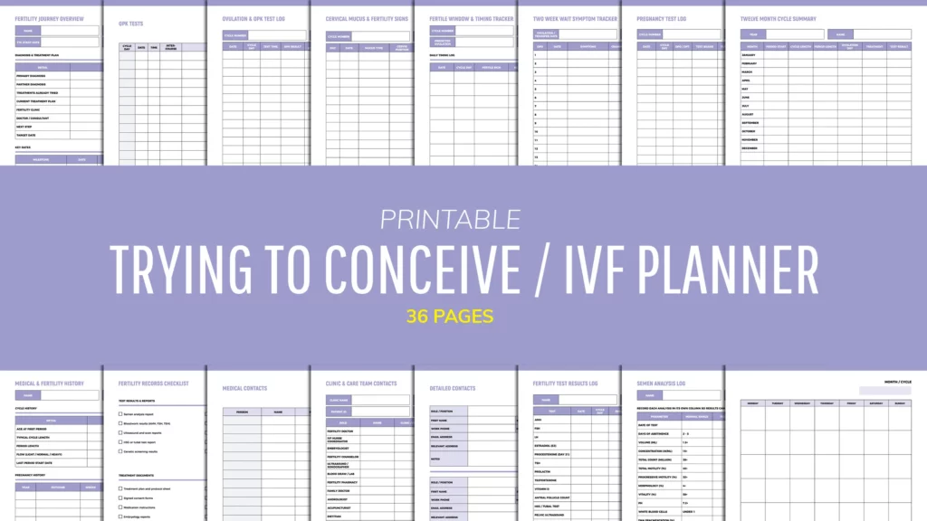 Trying To Conceive Planner