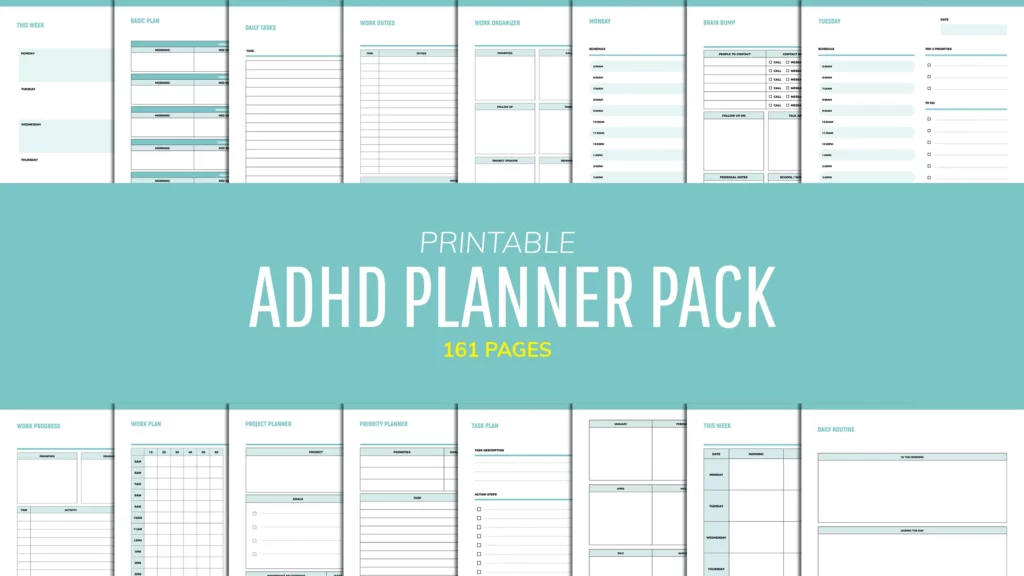 ADHD Planner Printable