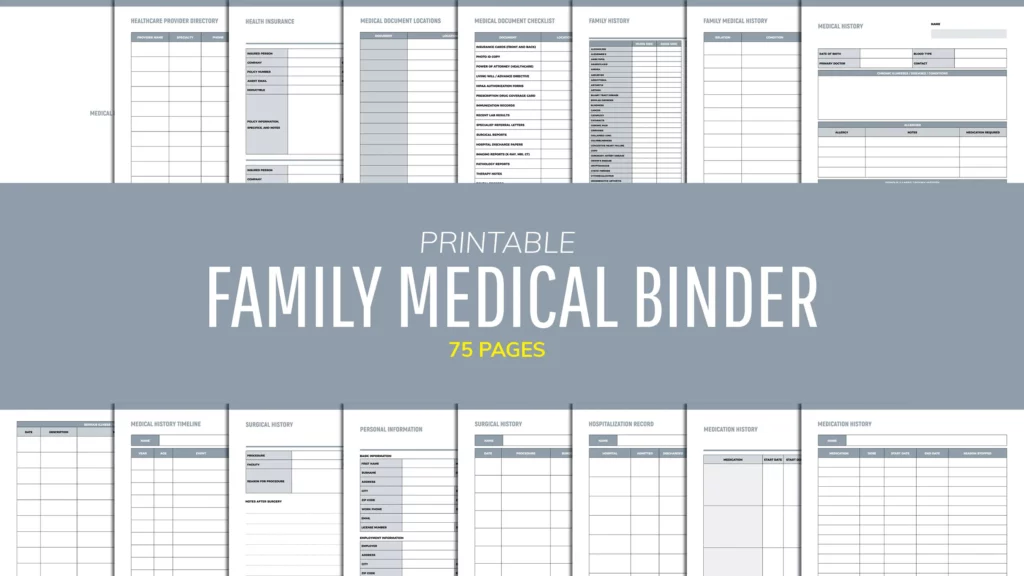 Family Medical Binder