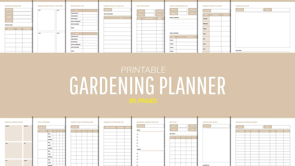 Free Gardening Planner Printable